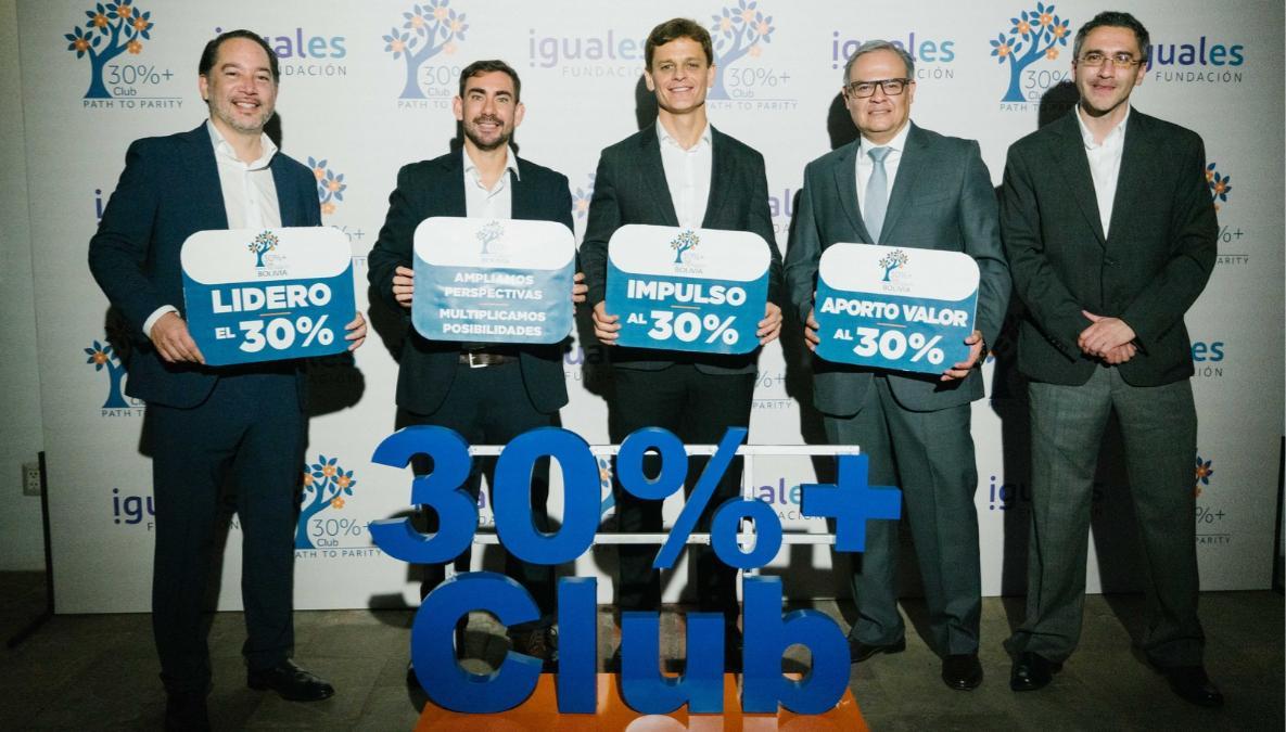 Itacamba participa en el lanzamiento del 30%+ Club Bolivia, iniciativa que impulsa una mayor participación de mujeres en espacios de decisión