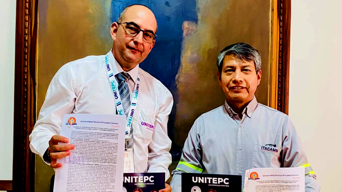 Itacamba y Unitepc firman convenio para fortalecer la formación profesional en la provincia Germán Busch